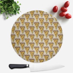 Cooking Pizza Slice Pattern Round Chopping Board
