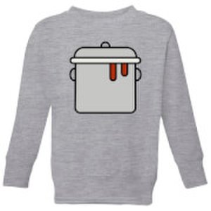 Cooking Pot Kids' Sweatshirt - 3-4 Years - Grey