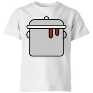 By Iwoot Cooking pot kids' t-shirt - 3-4 years - white