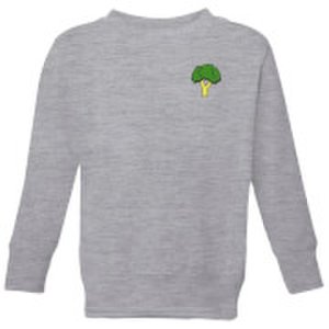 Cooking Small Broccoli Kids' Sweatshirt - 3-4 Years - Grey