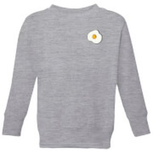Cooking Small Fried Egg Kids' Sweatshirt - 3-4 Years - Grey
