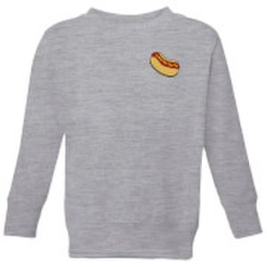 Cooking Small Hot Dog Kids' Sweatshirt - 3-4 Years - Grey