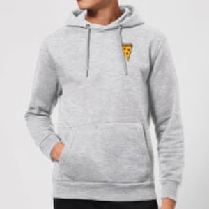 Cooking Small Pizza Slice Hoodie - S - Grey