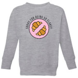By Iwoot Cooking sorry for being so flakey kids' sweatshirt - 3-4 years - grey