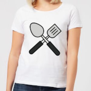 Cooking Spatula And Spoon Women's T-Shirt - XS - White