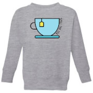 Cooking Spill The Tea Kids' Sweatshirt - 3-4 Years - Grey