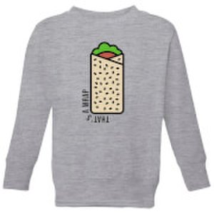 By Iwoot Cooking that's a wrap kids' sweatshirt - 3-4 years - grey