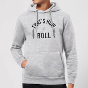 By Iwoot Cooking that's how i roll hoodie - s - grey