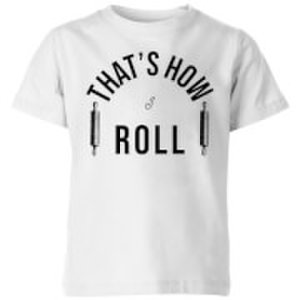 By Iwoot Cooking that's how i roll kids' t-shirt - 3-4 years - white