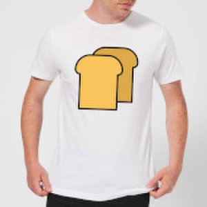 By Iwoot Cooking toast men's t-shirt - s - white
