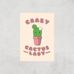 Crazy Cactus Lady Art Print - A3 - Print Only