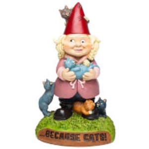 Bigmouth Inc Crazy cat lady garden gnome
