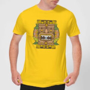 Crystal Maze Aztec Idol Men's T-Shirt - Yellow - S - Yellow