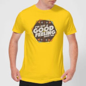Crystal Maze I've Got A Good Feeling About This- Aztec Men's T-Shirt - Yellow - S - Yellow