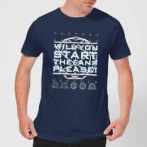 Crystal Maze Will You Start The Fans Please! Men's T-Shirt - Navy - S - Navy