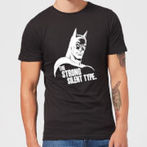 DC Comics Batman The Strong Silent Type T-Shirt - Black - S - Black