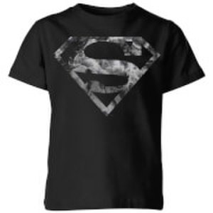 Dc Comics Dc originals marble superman logo kids' t-shirt - black - 3-4 years - black