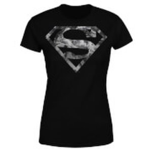 Dc Comics Dc originals marble superman logo women's t-shirt - black - xs - black