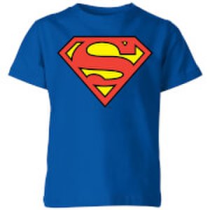DC Originals Official Superman Shield Kids' T-Shirt - Royal Blue - 5-6 Years - Royal Blue