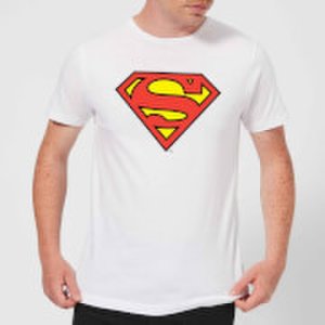 DC Originals Official Superman Shield Men's T-Shirt - White - S - White