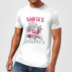 DC Santa's Helpers Men's Christmas T-Shirt - White - S - White