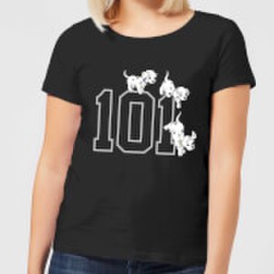 Disney 101 Dalmatians 101 Doggies Women's T-Shirt - Black - S - Black