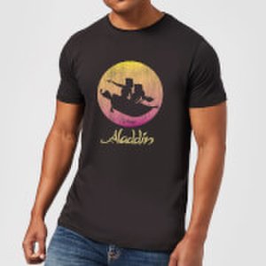 Disney Aladdin Flying Sunset Men's T-Shirt - Black - L - Black