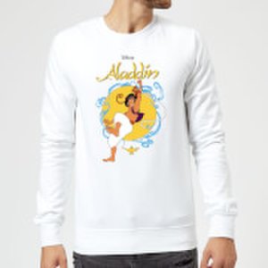 Disney Aladdin Rope Swing Sweatshirt - White - L - White