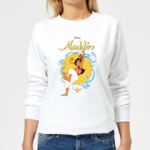 Disney Aladdin Rope Swing Women's Sweatshirt - White - XL - White