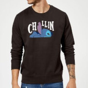 Disney Lilo And Stitch Chillin Sweatshirt - Black - XL - Black