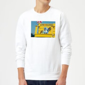 Disney Lilo And Stitch Life Guard Sweatshirt - White - S - White