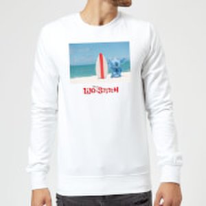 Disney Lilo And Stitch Surf Beach Sweatshirt - White - XXL - White