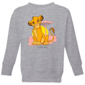 Disney Lion King Simba Pastel Kids' Sweatshirt - Grey - 11-12 Years - Grey