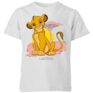 Disney Lion King Simba Pastel Kids' T-Shirt - Grey - 3-4 Years - Grey
