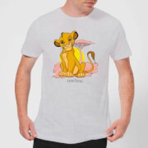 Disney Lion King Simba Pastel Men's T-Shirt - Grey - S - Grey