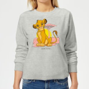 Disney Lion King Simba Pastel Women's Sweatshirt - Grey - M - Grey