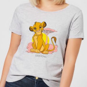 Disney Lion King Simba Pastel Women's T-Shirt - Grey - XXL - Grey