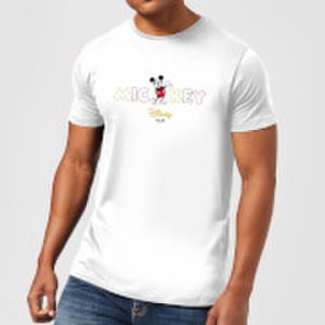Disney Mickey Mouse Disney Wording Men's T-Shirt - White - XXL - White