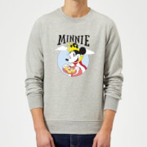 Disney Mickey Mouse Queen Minnie Sweatshirt - Grey - M - Grey