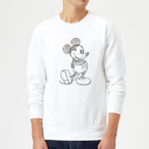 Disney Mickey Mouse Sketch Sweatshirt - White - L - White