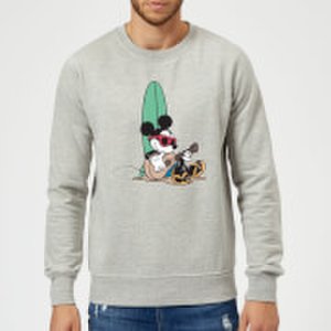 Disney Mickey Mouse Surf And Chill Sweatshirt - Grey - L - Grey