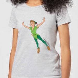 Disney Peter Pan Flying Women's T-Shirt - Grey - S - Grey