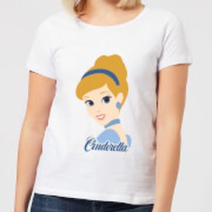 Disney Princess Colour Silhouette Cinderella Women's T-Shirt - White - S - White