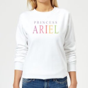 Disney The Little Mermaid Princess Ariel Women's Sweatshirt - White - XXL - White