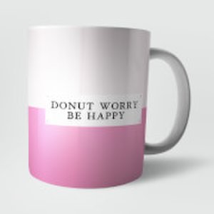 By Iwoot Donut worry be happy mug