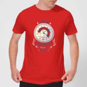 Elf Clausometer Men's Christmas T-Shirt - Red - S - Red