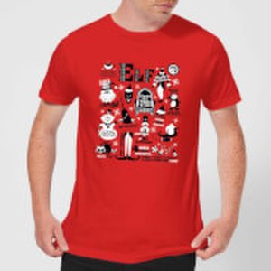 Elf Men's Christmas T-Shirt - Red - S - Red