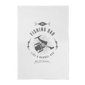 By Iwoot Fishing dad cotton tea towel