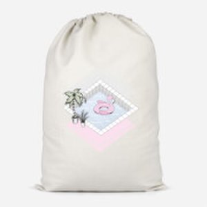 Flamingos Paradise Cotton Storage Bag - Small