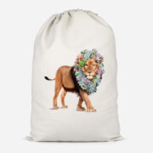 Floral Lion Cotton Storage Bag - Large